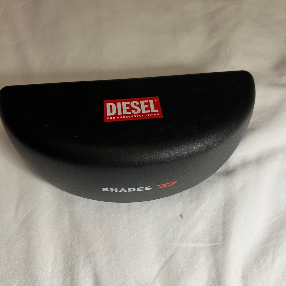 Diesel Black Sunglasses Case with Red Logo